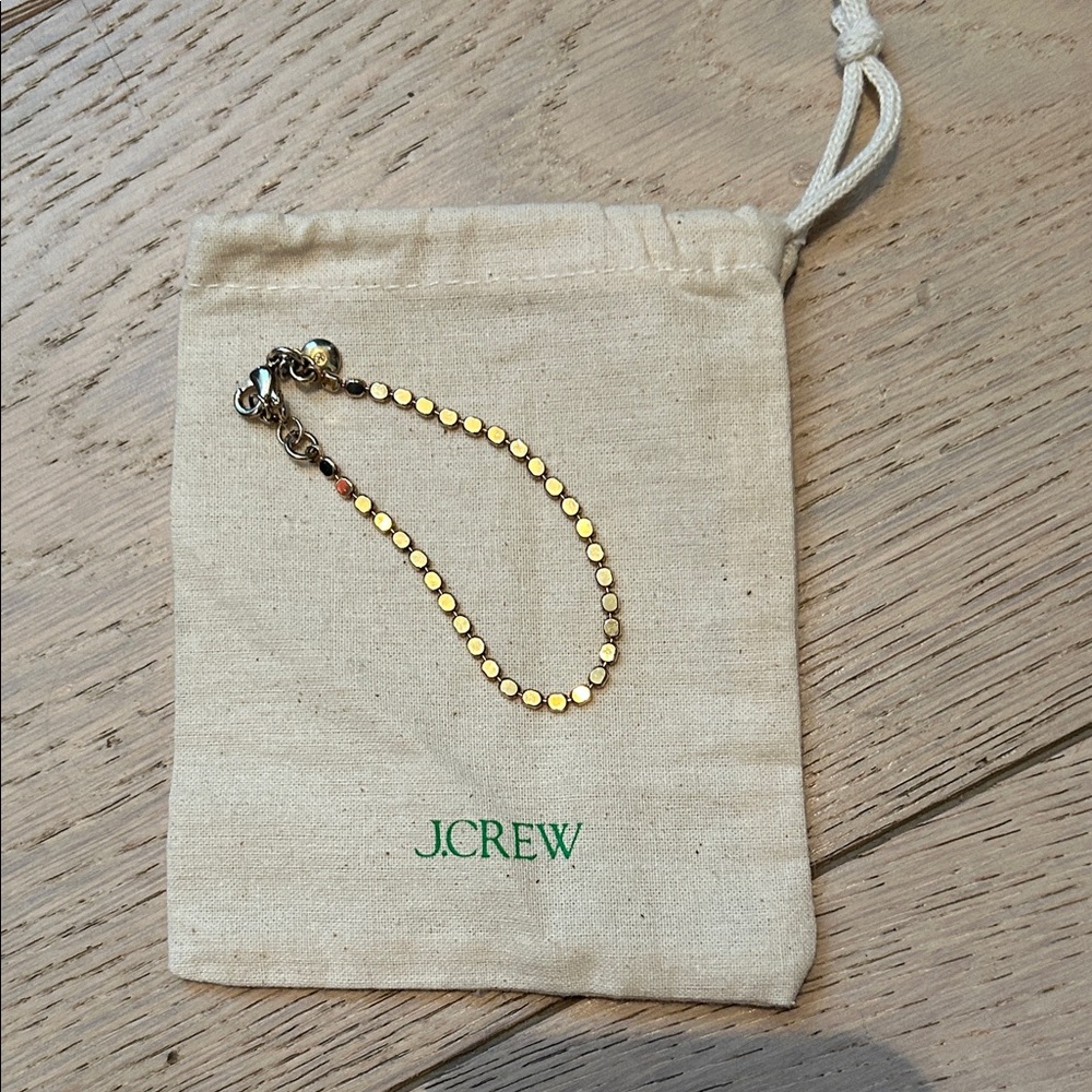 J. Crew Gold Dot Bracelet